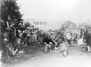 Egg roll at the White House lawn, 1929
