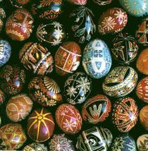 Ukrainian Easter eggs, or pysanky.